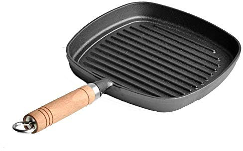 WIPPWER Topf, Emaille-Pfanne, 7-Zoll-Emaille-Topf, Kochgeschirr mit Holzgriff, resistent gegen Gerüche und Flecken, for Kochen von Krabben, Hummer, Garnelen und Meeresfrüchten