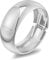 LILIE&WHITE Breiter Armreif Damen Silberfarben – Eleganter Klappverschluss-Armreif mit Hochglanzfinish, Stilvoller Schmuck für Alltag und Besondere Anlässe