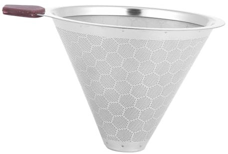 WHAMVOX 1 Stück papierloser Kaffee-/Teefilter Siebfilter für Filterkaffee und Tee wiederverwendbar und leicht zu reinigen in 1–3 Tassen