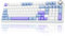 AULA F99 Pro Wireless Gaming Keyboard,Tri-mode Mechanical Keyboard Wireless with Control Knob,Side Engraved,RGB Backlight,Pre-lubed Linear Switches,Hot Swappable Custom Keyboards (Blue&purple)