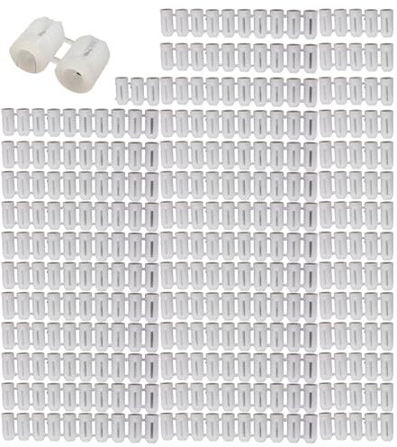 Confezione da 900 tasselli di espansione piccoli, 5 mm, colore bianco, accessori per fissaggio sicuro in vari materiali da parete