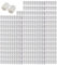 Confezione da 900 tasselli di espansione piccoli, 5 mm, colore bianco, accessori per fissaggio sicuro in vari materiali da parete