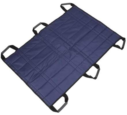 NONDK 1 Piece Patients Transfer Belt Positioning Bed Pad Lifting Transfer Mat Navy Blue for Hospital Home Clinic Care Elderly Shifting Aid Care