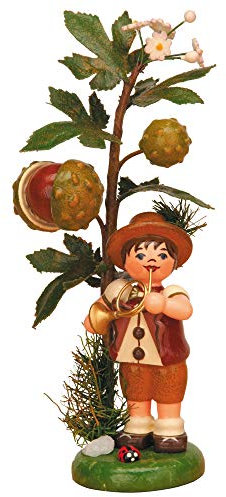 Hubrig-Volkskunst Herbstkinder Herbstkind Kastanie * Höhe 13cm