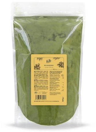 KoRo - Bio Moringa Pulver 500 g - Naturbelassenes Superfood glutenfrei und vegan aus 100 % biologischem Anbau