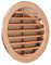 La Ventilazione T12RRAN Griglia di Ventilazione in Plastica Tonda da Incasso, effetto ramato, diametro 150 mm