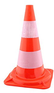 1 STK. Verkehrs-Pylone Leitkegel Warnkegel Hütchen Kegel Lübecker Hut Parcours