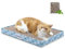 VIVAGLORY Rascador para Gatos, Alfombrillas para Rascar con Caja, Reversible Gatos de Interior de Cartón, Hierba Gatera Incluida, 1 Pack, Extra Ancho