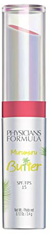 Physicians Formula Spf 15 Murumuru Butter Lip Cream, Flamingo Pink, 1 Tube, 0.12 Ounce