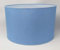 Pantalla Cilíndrica con tela de Algodón, hecha a Mano para Lámpara de Techo, Lámpara de mesa, Lámpara de pie (35 cm Diámetro, 23 cm Altura, Azul Claro)
