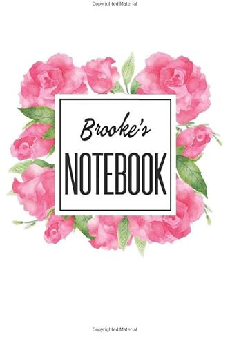 Dahlia's Notebook : Cute Custom Named Lined Notebooks 6 x 9 100 Pages Matte Finnish Watercolor Flowers Personal Journal Gift For Her Personalized Name Sketchbook Gifts for Girls: Dahlia Gift Journals