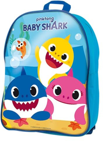 Lisciani Baby Shark - Merchandising Offizieller Construction Rucksack 83770