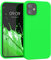 kwmobile Case Compatible with Apple iPhone 12 mini Case - Soft Slim Protective TPU Silicone Cover - Neon Green