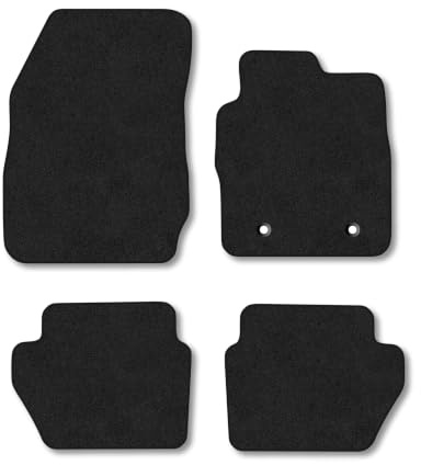 Fits Ford Ecosport (2012-2023) Carpet Car Mats | Black Edge Trim Tailored Fit Floor Mats Full Coverage Protection Accessories Easy Clean Anti Slip Made in the UK