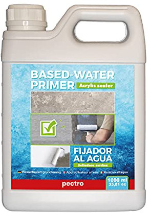 PECTRO Fissativo Acrilico all’aqua per Muri Interni ed Isterni 1000ml - Primer Aggrapante per Muro - Primer per Pittura - Aderente Antiumidità