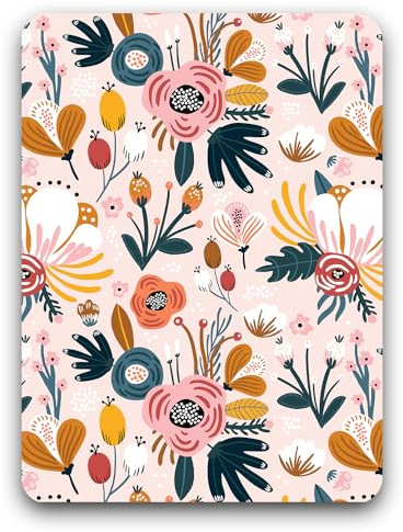 Atufsuat Small Mouse Pad, Mini Mouse Pad 6 x 8 Inch, Thick Rubber Waterproof Mouse Mat, Cute Floral Mousepad for Women Kids Wireless Mouse Mini Laptops Keyboard Tray Home Office Travel, Pink Flowers