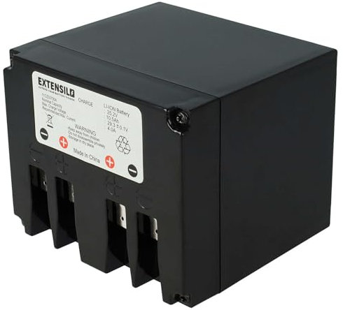 EXTENSILO Battery Replacement for Zucchetti type B, 110Z03700A for Lawnmower (10500mAh, 25.2 V, Li-Ion)
