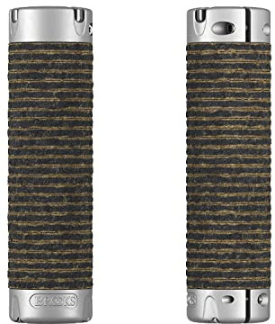 Brooks Plump Leather Grips (130 + 130 mm) – Black-New22 Lenkerband für Erwachsene, Unisex, Schwarz, Standard
