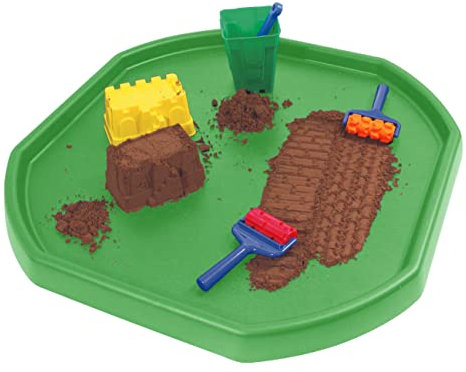 Small 70CM X70CM Durable Plastic Tuff Tray – Ideal for Mixing Cement, Sand, Plaster or Use in Messy Crafts, DIY Projects, and Outdoor Activities. (1, Lime Green)