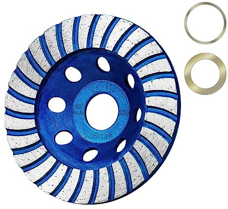 SALI Diamond Concrete Grinding Wheel 4 1/2 inch for Polishing and Cleaning Stone Concrete Surface, Cement, Marble, Rock, Granite, and Thinset Removing, Angle Grinder Turbo Wheels Cup 115*22.2*20 MM