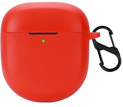 GIOPUEY Cilicone Case Compatible with Bose QuietComfort Earbuds II/Ultra 2023, Ultra-thin soft Cover, Slim-Fit,Anti-Fall,Not Easy to Dirty - Red