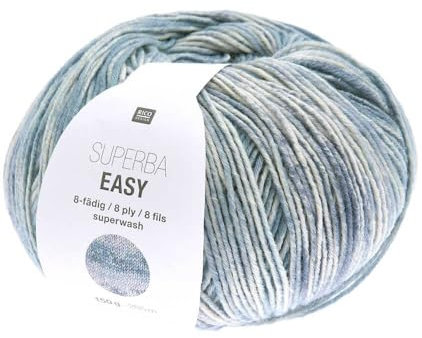 Rico Design Wolle Superba Easy, 8-fädig, Blau