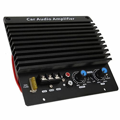 Scheda Amplificatore per Auto, Amplificatore per Piastra Subwoofer 12V 300W Tipo Esposto in Lega di Alluminio per Veicolo