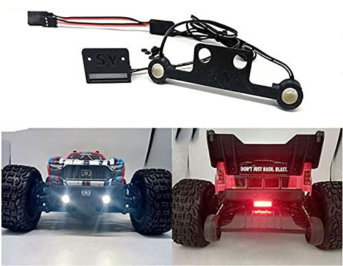 XBERSTAR Kits d'éclairage LED RC avec interrupteur à distance pour Arrma Vorteks RC Upgrade Parts (1 lot)