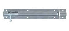 ASEC Zinc Plated Straight Tower Bolt - Zinc Plated - 200mm