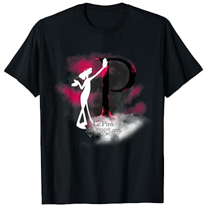 Pink Panther Le Pink Silhouette im Nebel T-Shirt
