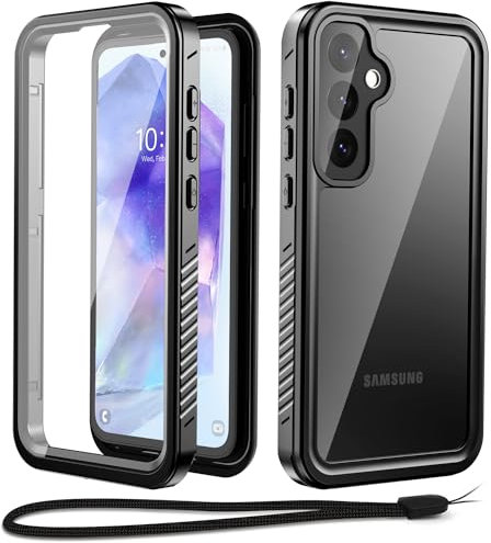 Beeasy Cover per Samsung Galaxy A55 Impermeabile,IP68 Waterproof e Antiurto Antipolvere-360 Full Body Rugged Militare Subacquea Case, Custodia A55 con Protezione dello Schermo