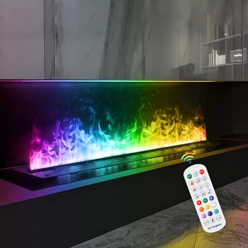 Mexhom Wasserdampf-Kamin, mehrere Farben elektrischer Kamin, 200cm Keine Heizung