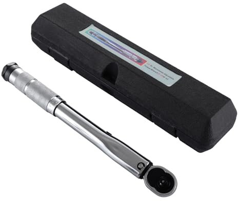 SHUESS Bike Torque Wrench Set 5-25 Nm - 1/4 Drive Torque Wrench - High Precision ± 3% Bicycle Torque Wrench - Dual Direction Adjustable 72 Tooth Torque Spanner for Car and Motorcycle Maintenance