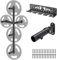 Kipika Gym Organizer Set Wall Mounted Weight Plate Storage Rack (3-Peg and 2-Weight Wing) Barbell Storage Rack with T-Bar Row Landmine Platform Attachment Durable Steel Construction Easy Installation