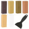 Ovaletta 6 Farben Laminat Reparaturset, Fliesen Reparaturset, Hartwachs Reparaturset, Holzspachtelmasse Parkett Reparaturset für Holzboden, Arbeitsplatte, Tür, Schrank, Treppe