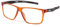 REGEN GLHF high grade blue light blocking gaming glasses in unique orange and black colourway