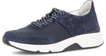 Gabor Damen Low-Top Sneaker, Frauen Halbschuhe,schnürschuhe,schnürer,straßenschuhe,Strassenschuhe,Sportschuhe,Marine,46 EU / 11 UK