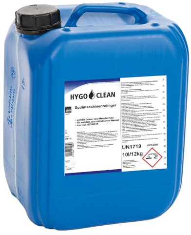 1 Stück Hygoclean Spülmaschinenreiniger mit Aktiv-Chlor, V: 10l, blau, Spülmaschinenreiniger, Hygiene-Reiniger