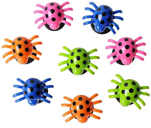 JOINPAYA 20pcs Bounce Spider Launchers for Boys and Girls Popping Toy Web Shooter Educational Swing Toys Random Color