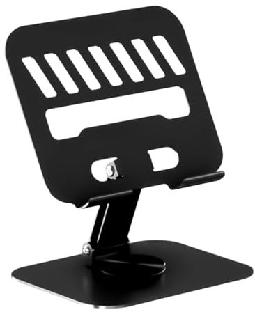 Veasbuu Tablet Stand, Ergonomic Tabletphone Mount, 7.48x6.14x5.24 Inches Multifunctional Space Saving Desk Organizer, Adjustable Tablet Holder for Dormitory, Bedroom, Office, Home