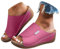 Ciabatte Donna Estive Ortopediche Eleganti Comode Ciabatta Mare con Zeppa Casual Leggeri Sandali Pantofole Punta Aperta Antiscivolo Ciabattina Elegante da Casa Spiaggia Piscina Ciabatte da Passeggio