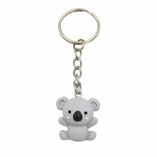 Promotech Schlüsselanhänger Koalabär – Süßer Koala Anhänger aus robustem Kunststoff – Tierischer Schlüsselring für Kinder & Erwachsene – Geschenkidee für Koala-Fans