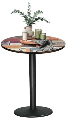 MENGDA Kleiner Runder esstisch,60cm Esstisch Rund,Schreibtisch, Bartisch, Geeignet für Küche, Bistrotisch rund (Farbübereinstimmung, (60 x 60 x 75 cm)