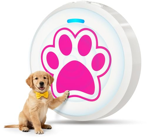 ChunHee Smart Dog Doorbell for Potty Training, 0-115dB Adjust Volume Puppy Training Bell to Go Outside, Suitable of Dogs