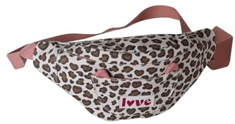VERTBAUDET Gürteltasche mit Cartoon-Motiv, Katze, Mädchen, Braun bedruckt, Moyen, Klassisch