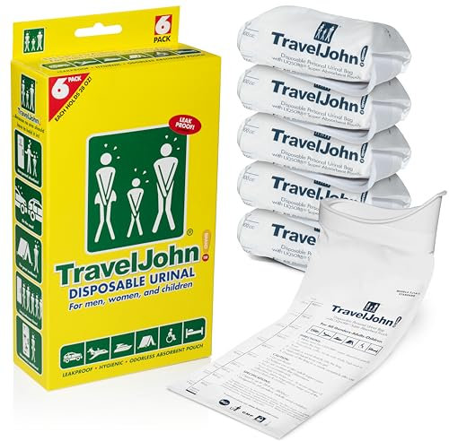 Travel John Einweg-Urinal – erhältlich für Herren, Damen und Kinder