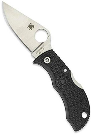 Spyderco Unisex-Erwachsene Taschenmesser Manbug FRN Griff, Schwarz, Standard