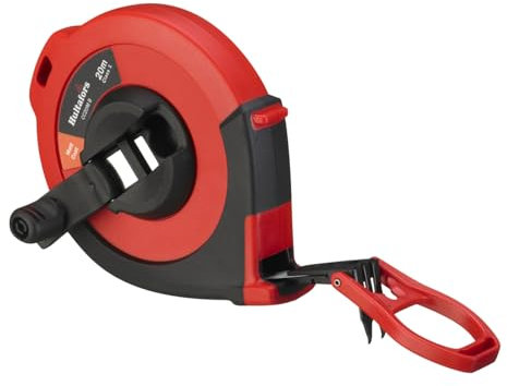 Hultafors Bandmaß CC20 (Bandlänge 20 m, Bandbreite 10 mm, Stahlmaßband mit ABS Gehäuse, Tintendruck-Einteilung, Messwerkzeug) 483134
