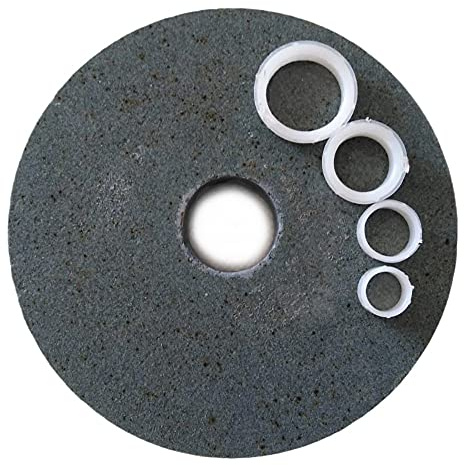 FAST WORLD SHOPPING ® Disco In Ossido Alluminio Pietra 150 Mm Per Mola Da Banco Con Grana 80 Tipo Flat