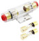 Carviya Portafusibili impermeabile in linea AWG 4-8 gauge con due fusibili tipo AGU 60A per audio/allarme/amplificatore/compressori (1 confezione)